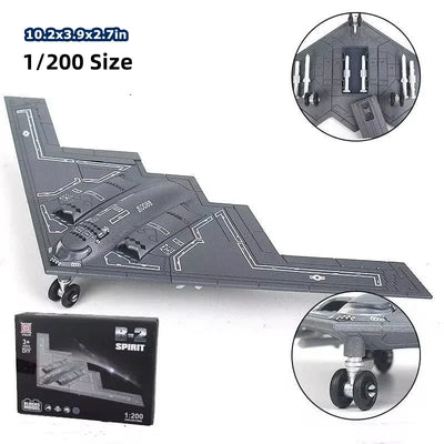 B-2 SPIRIT | Escala 1:200 (28cm x 10cm) | Versión Estándar en Plástico + Soporte