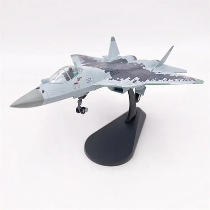 Su-57 | Escala 1:100 | En Aleación Metálica | Rusia | Caza de 5ª Generación para Colección