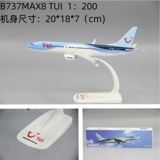 Boeing 737 MAX 8 & Boeing 787-8 | Escala 1:200 | En Plástico/Resina | EE. UU. | Aerolínea TUI Fly