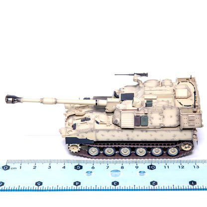 M109A7 Obús Autopropulsado | Escala 1:72 (~17,0 cm) | Plástico | EE. UU. | Camuflaje Desértico, Modelo Estático de Colección