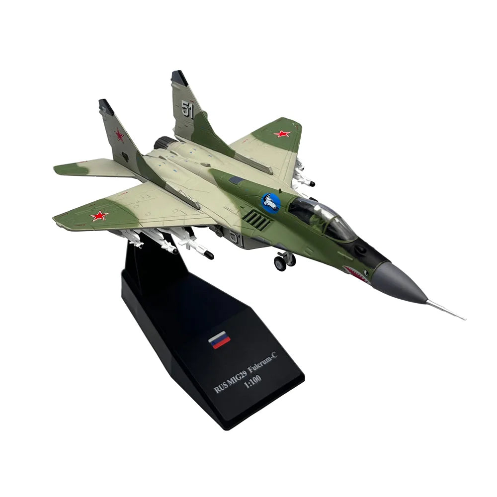 MiG-29 Fulcrum C | Escala 1:100 (~16,7 cm) | Aleación Metálica | Rusia | Caza Militar