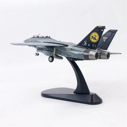 F-14D Tomcat | Escala 1:100 (~19,1 cm) | En Aleación Metálica | EE. UU. | Alas Variables y con Soporte de Exhibición