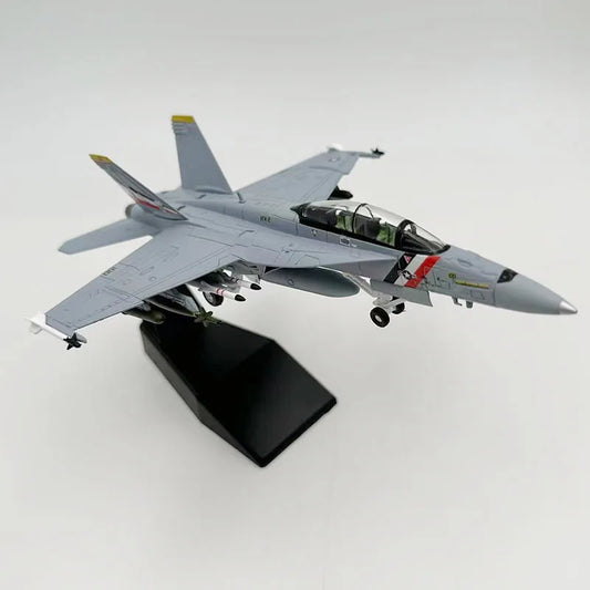 F/A-18F Super Hornet | Escala 1:100 (~18,6 cm) | En Aleación Metálica | EE. UU. | Con Soporte para Exhibición