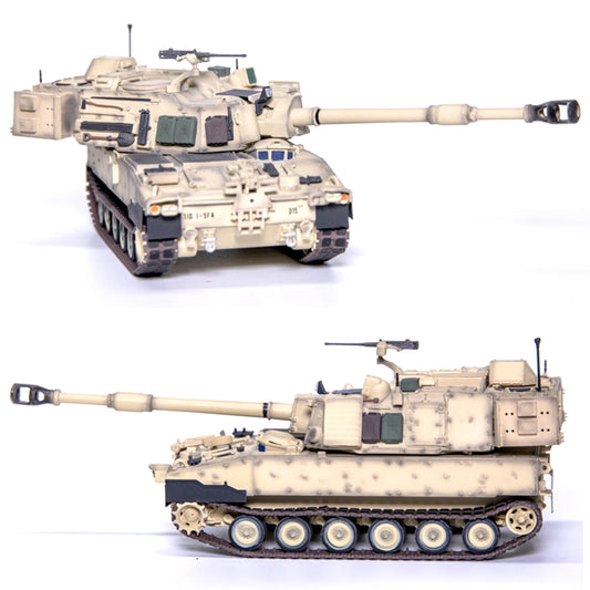 M109A7 Obús Autopropulsado | Escala 1:72 (~17,0 cm) | Plástico | EE. UU. | Camuflaje Desértico, Modelo Estático de Colección