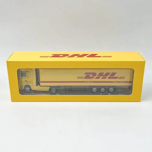 DHL Container Truck | Escala 1:87 (~8,0 cm) | En aleación metálica | Alemania | Vehículo de transporte para exhibición