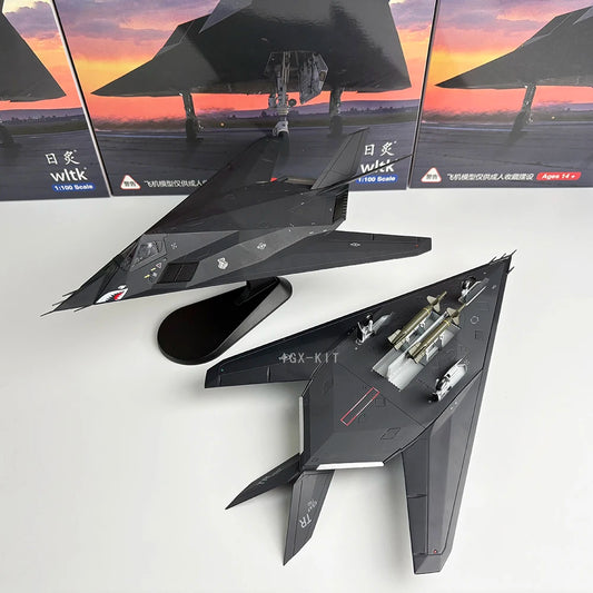 F-117 Nighthawk | Escala 1:72 (~21,3 cm) | Aleación Metálica | EE. UU. | Bombardero Sigiloso para Exhibición y Colección