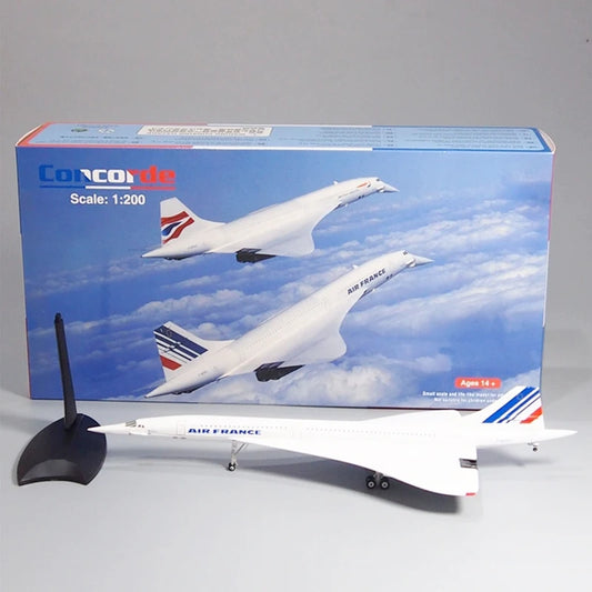 Concorde | Escala 1:200 | En aleación metálica | Francia & Reino Unido | Air France & British Airways