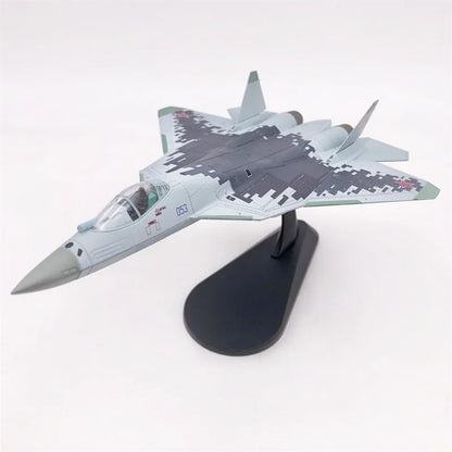 Su-57 | Escala 1:100 | En Aleación Metálica | Rusia | Caza de 5ª Generación para Colección